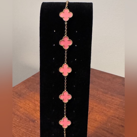 Clover 18kt gold stainless steel bracelet - Picture 2 of 6